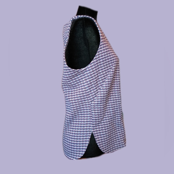 🔴 SALE VTG Plaid Vest with Silver Buttons - Picture 4 of 8